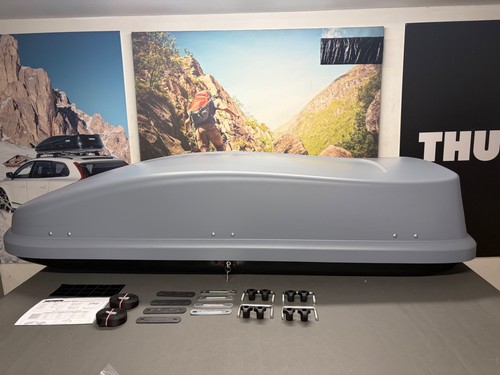 Halfords 420 grey roof box - ,