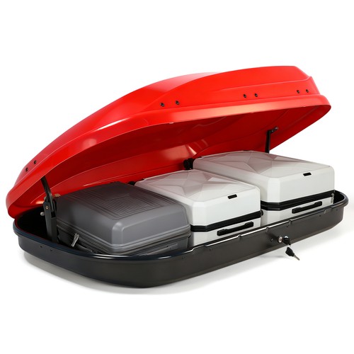 Glossy red 400 litre - red, roof