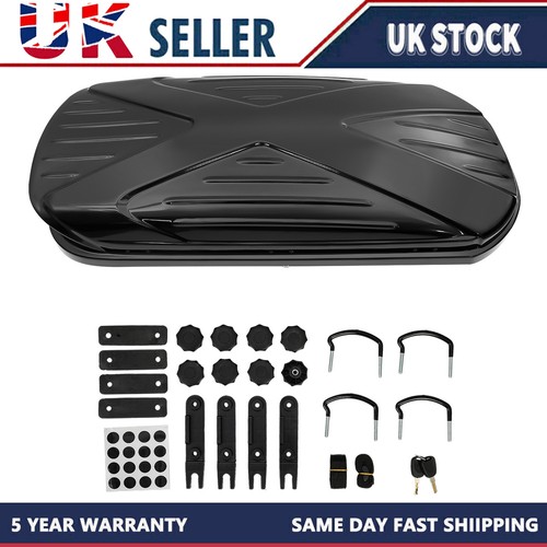 Car roof box - 450l, black